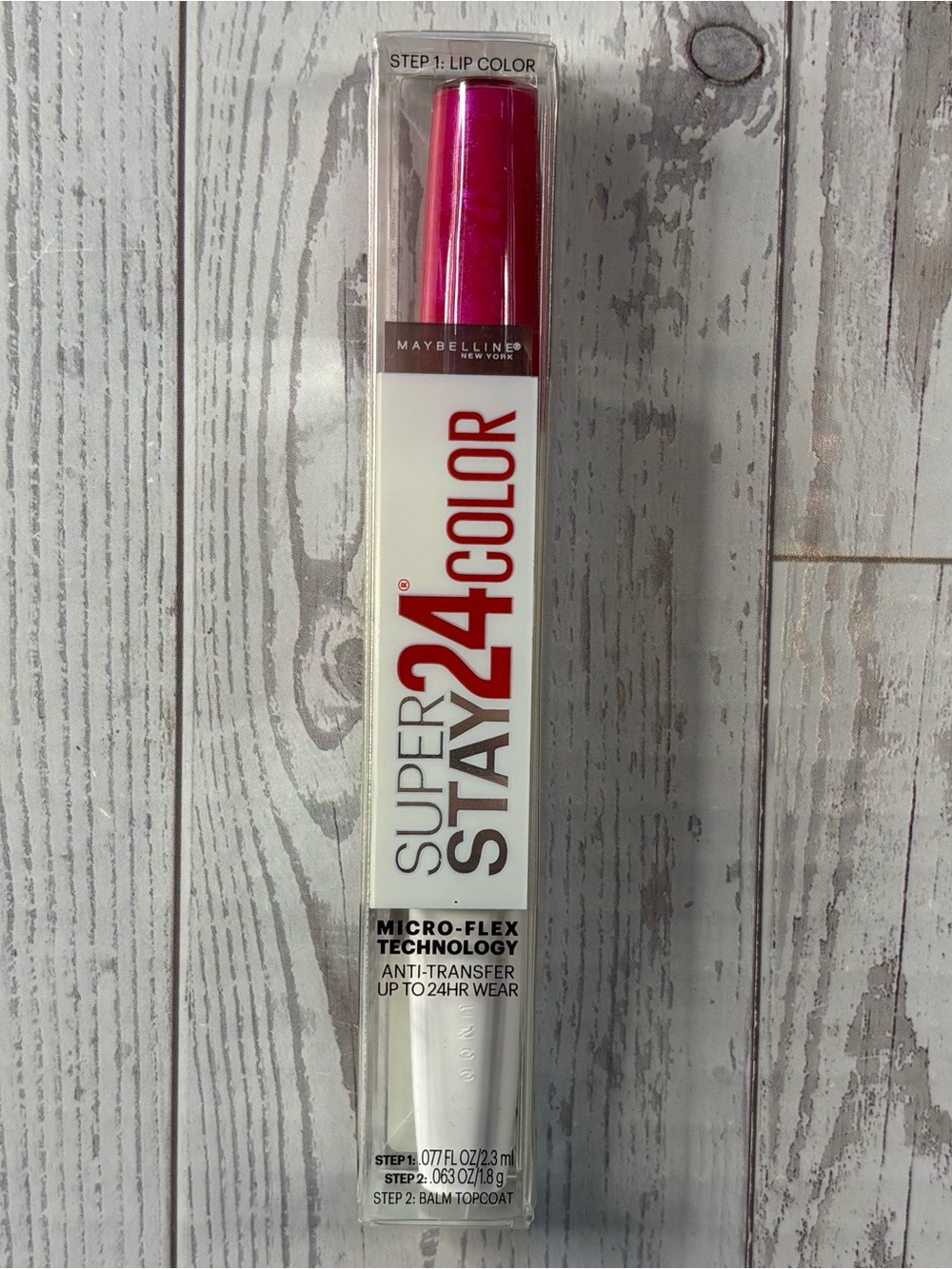 Maybelline SuperStay 24 Color Lipstick 220 24/7 Fuchsia New Sealed